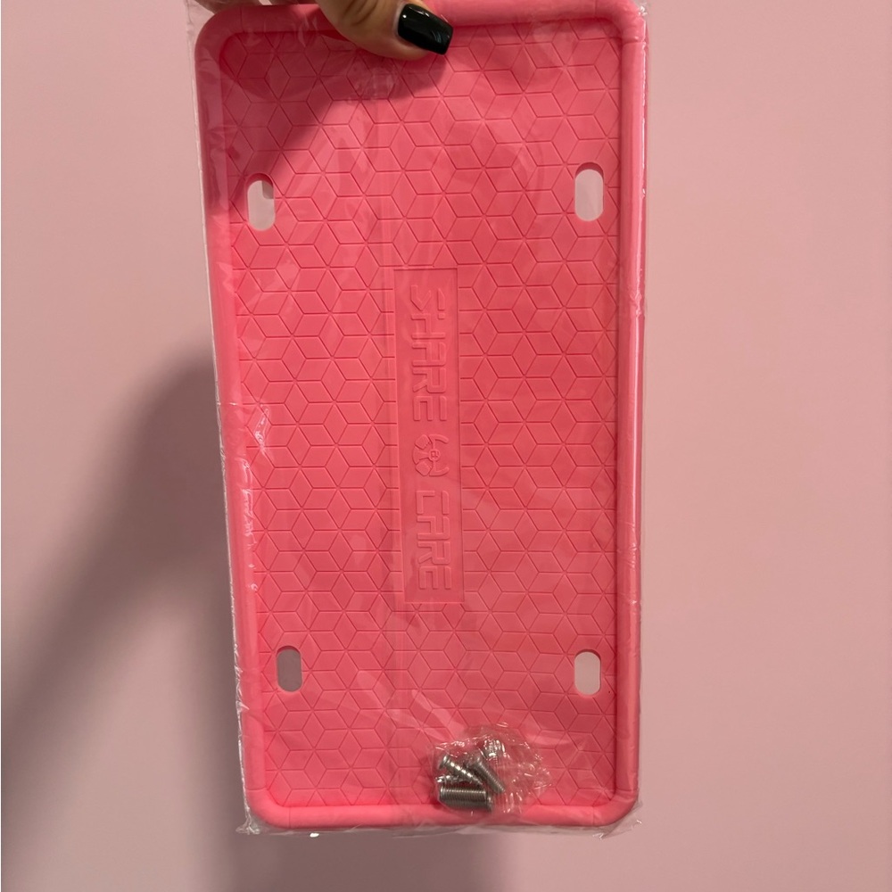 Amazon Pink License Plate Frame